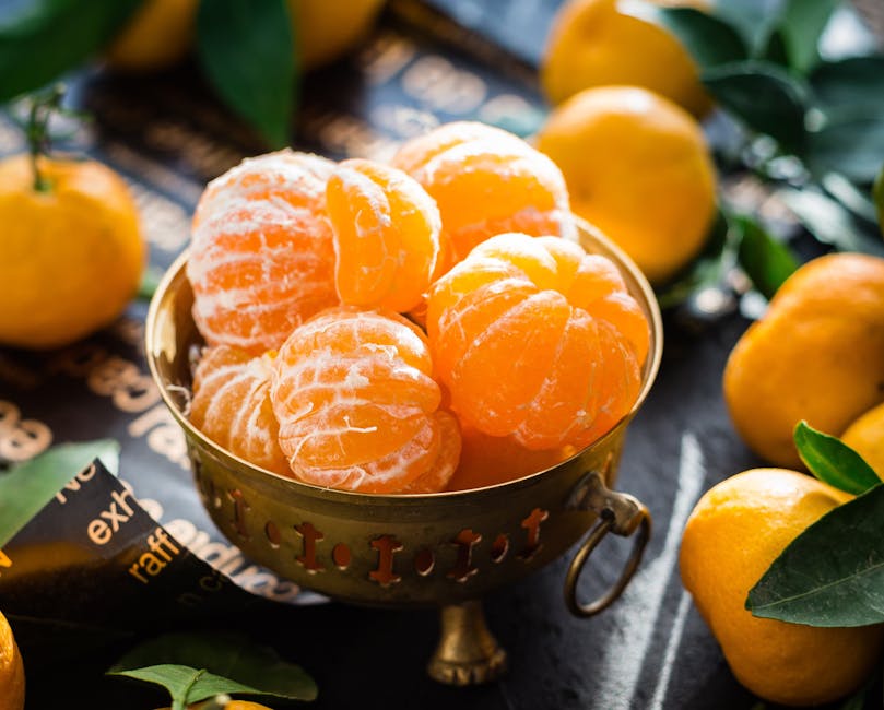 Vibrant peeled and whole tangerines in a rustic bowl highlighting freshness and health